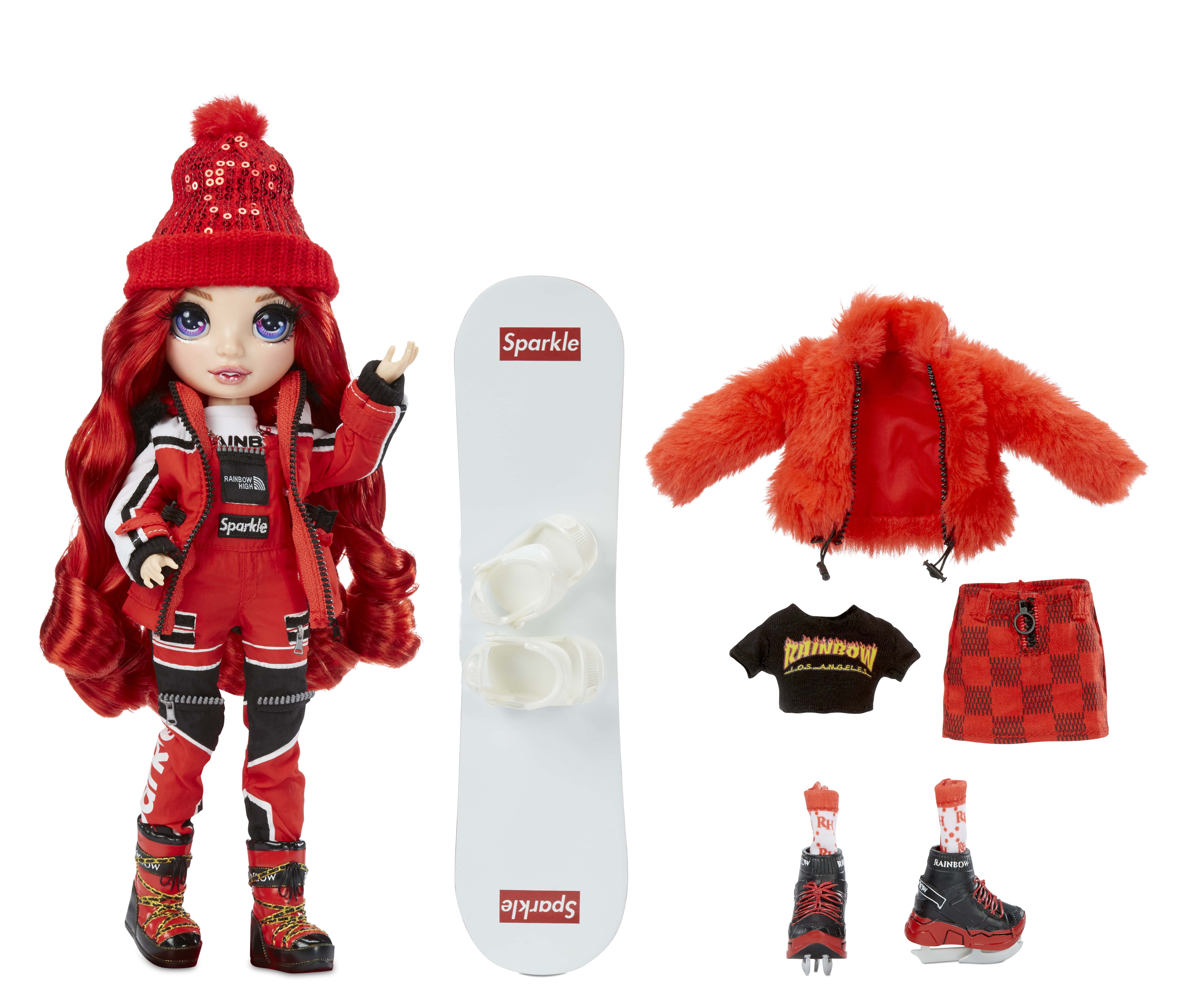 Rainbow High Winter Break Ruby Anderson - Red Fashion Doll Playset 