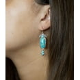 thumbnail image 2 of Emile Blue Turquoise Sterling Silver Dangle Earrings, 2 of 4