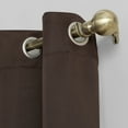 thumbnail image 3 of Sun Zero Nolan Energy Efficient Blackout Grommet Single Curtain Panel, 54" X 108", Chocolate, 3 of 9