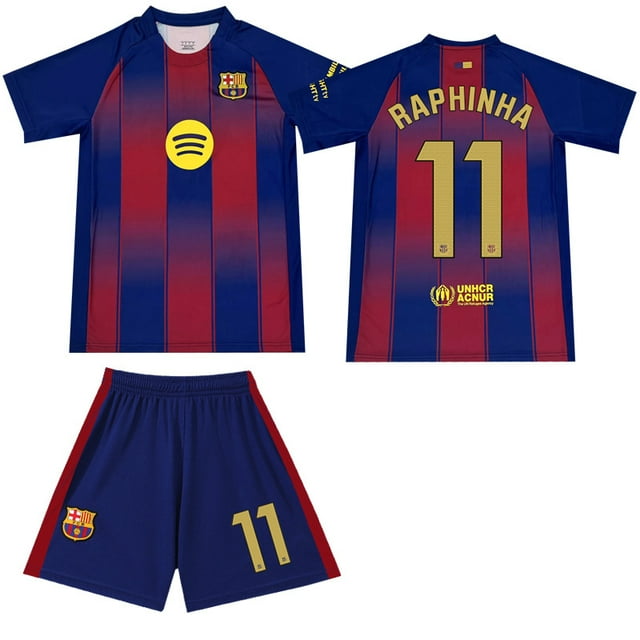 25-26 New Fc Barcelona Home #11 Raphinha Kit