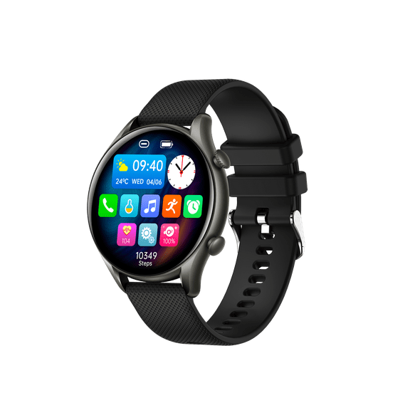 NEXOVA Smartwatch Fitness Tracker 1.32-inch Make/Answer Calls Message Push Multiple Sports Modes Pedometer IP67 Waterproof