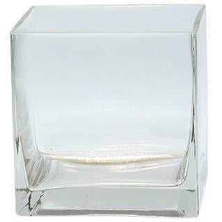 CYS EXCEL Cube Vase, Crystal Clear Glass Vase, Cube Glass Vase (Pack of 6PCS),..