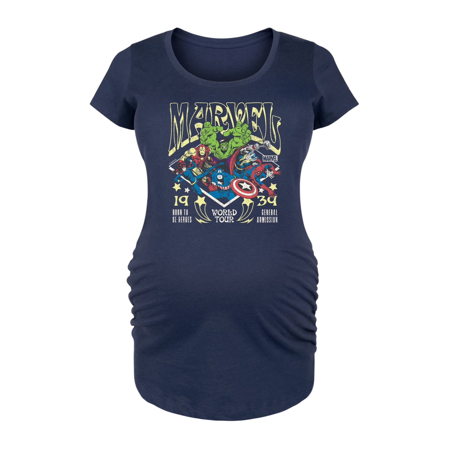 Marvel The Avengers - Concert Tee Style - Maternity Scoop Neck Graphic T-Shirt