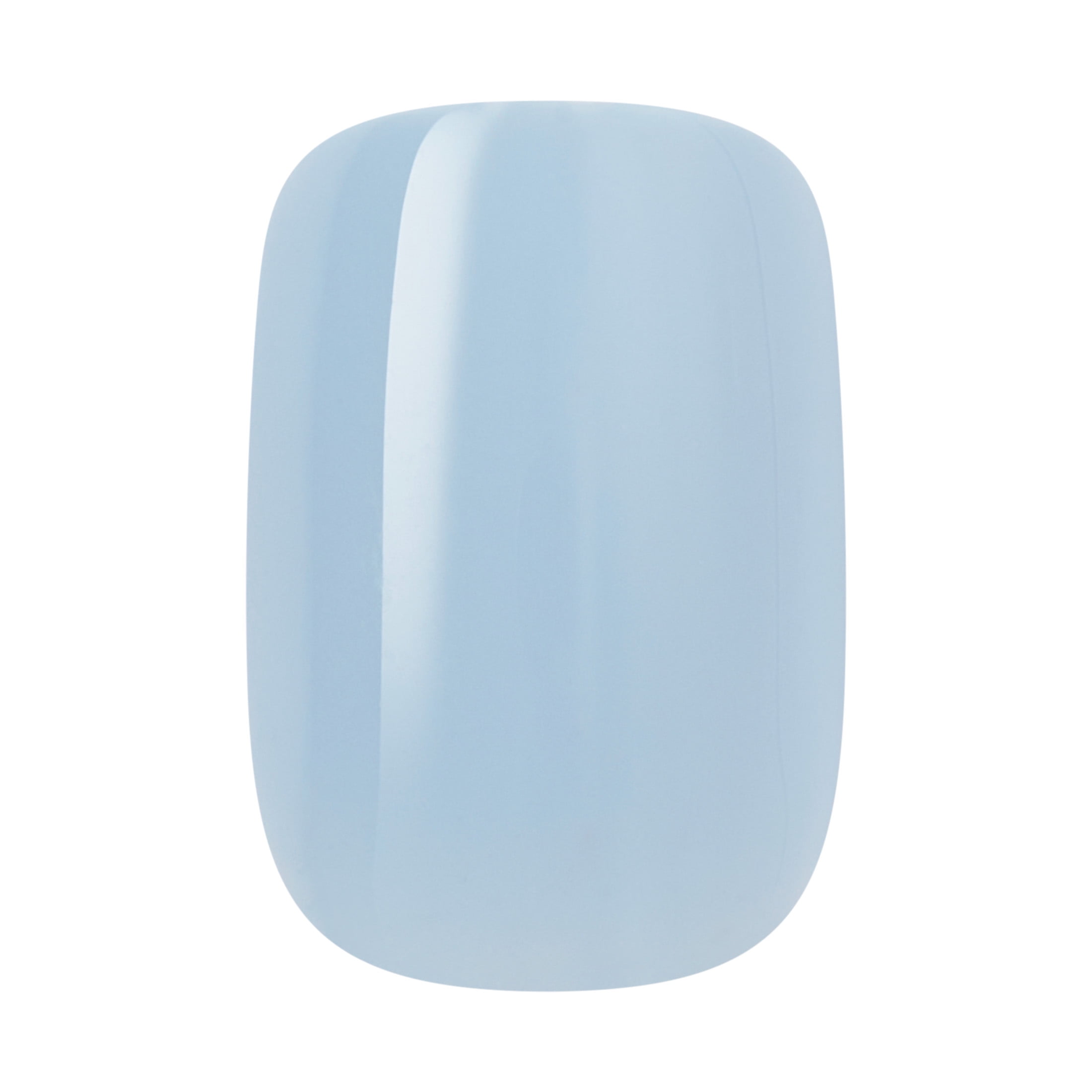 Broadway by Kiss Color Press On Nails, ‘Love Again’, Blue, Short Squoval, 28 Count