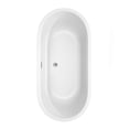 thumbnail image 4 of Wyndham Collection  Juliette 67-inch Freestanding Bathtub in White, 4 of 8