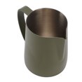 thumbnail image 1 of Frothing Jug Pitcher, Multipurpose Milk Frother Cup Falcon Beak Design 304 Stainless Steel 600ML  For Home White,OD Green, 1 of 8