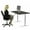 White, variant on Premier 52 in. Black Dual Motor Electric Office Adjustable Standing Desk