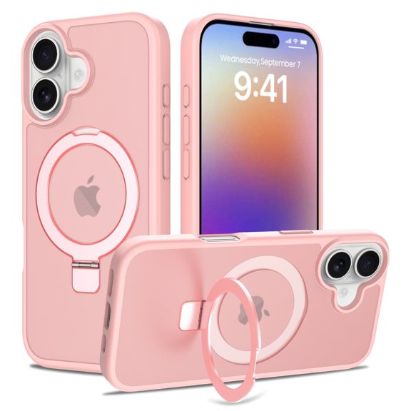 Designed for iPhone 17 Case 6.3'' with Magnetic Ring Stand[Compatible with Mag-Safe][Military-Grade Protection] iPhone 17 Phone Case