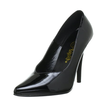 5 Inch Sexy High Heel Shoe Women's Dress Shoes Classic Pump Shoes Black Patent