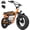 Orange, variant on ESKUTE V201 Electric Bike for Adults & Teens 750W Peak 1500W, 30MPH, 48V 15Ah Battery, 20"x4.0" Fat Tire E-Bike, 7-Speed, Front Suspension, All-Terrain Ebike Black, UL2849