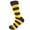 Black with Gold Yellow, variant on Junior Ring Bearer Boy's Stripes(Zebra Stripes) Socks In Black with Gold Yellow Color