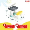 thumbnail image 4 of DOLU Kids Activity Desk with Storage & Footrest, Child Study Table for Ages 3+, 4 of 8