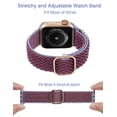 thumbnail image 3 of Wealizer 2 Packs Apple Watch Bands Stretchy 41mm 38mm 40mm 45mm 42mm 44mm for Women Men, Adjustable Sport Elastic Solo Loop Strap Soft Nylon Wristband for iWatch Series SE 7 6 5 4 3 2 1, 3 of 6
