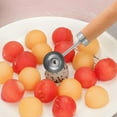 thumbnail image 5 of Watermelon Cutter Fruit Slicer Stainless Steel Fruit Carving Spoon for Home Kitchen Party Camping Precise Mess Free Slicing Fork Slicer Easy Eating Durable Compact Dishwasher Safe, 5 of 5