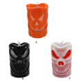 thumbnail image 2 of Advancent luminosa, candelabro hecho a mano con cabeza de Calavera, velas que funcionan con pilas, lámpara de mesa, decoración superior, decoración Iluminación navideña Naranja Advancent HA068219-01, 2 of 6