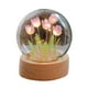 thumbnail image 1 of Lámpara romántica con flores para decoración de dormitorio y oficina, luz de noche con tulipán morado, 1 of 8
