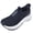 Blue, variant on Slip in Men Hands Free Shoes Wide Toe Box Slip On Walking Running Athletic Sneakers Arch Support Plantar Fasciitis Orthopedic Shoes with Metatarsal Pads Cushion Thick Zero Drop Sole