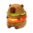thumbnail image 4 of Carpincho de Peluche de Hamburguesa, Capibara de Juguete, Cojín para Sofá, Decoración Del Hogar Y El Coche, Figura de Capibara Suave Y Bonita para Niñ 20 centímetros, 4 of 8