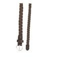 thumbnail image 3 of INSPIRE CHIC Women's Adjustable Single Pin Buckle Skinny Braided Belt waist:26-33 Brown, 3 of 6