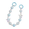 thumbnail image 4 of Milageto Beaded Bag Chain Decoration with 2 Round Carabiners Beaded Keychain Wristlet Blue, 4 of 8