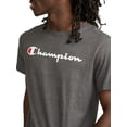 thumbnail image 3 of Champion Men's Graphic Short Sleeve T-Shirt, Standard Fit, Classic Script Logo, Midweight 100% Cotton,  Sizes S-4XL, 3 of 7