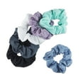 thumbnail image 4 of Scunci Washable Scrunchie Hair Ties, Assorted Colors, 6 Ct, 4 of 11