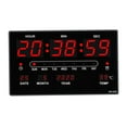 thumbnail image 1 of Reloj Digital, Reloj de Pared Pantalla LED Grande, Reloj Despertador Digital 12 / con Día Y Fecha, Temperatura Interior, Snooze, 1 of 9