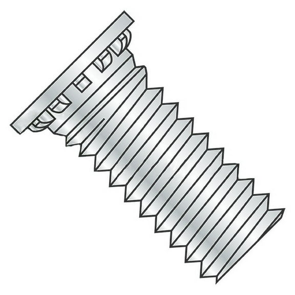 10-24 x 1 1/2" Self Clinching Studs / Steel / Zinc (Quantity: 4,000 pcs)