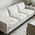 thumbnail image 3 of COEQINE Couch Cushion Cover Elastic Sofa Seat Cover Sets Non-Slip Individual Seat Cushion Slipcover Washable Dog Couch Slipcover Home Decor for 3-Seater, Green Leaf, 3 of 8
