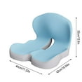 thumbnail image 2 of AuroraX Ergonomic Low Back Office Chair Cushion Comfort Soft Memory Foam Seat Cushion for Tailbone Pain, Sciatica, Coccyx Pain, Back Pain, and Hemorrhoid Relief, 2 of 6