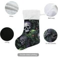 thumbnail image 3 of 2PCS Skull Christmas Stockings Personalized 18”Large with Plush Cuff Christmas Decorations Stocking Holiday and Family Stocking Tree Fireplace Decor Holiday Decor, 3 of 7
