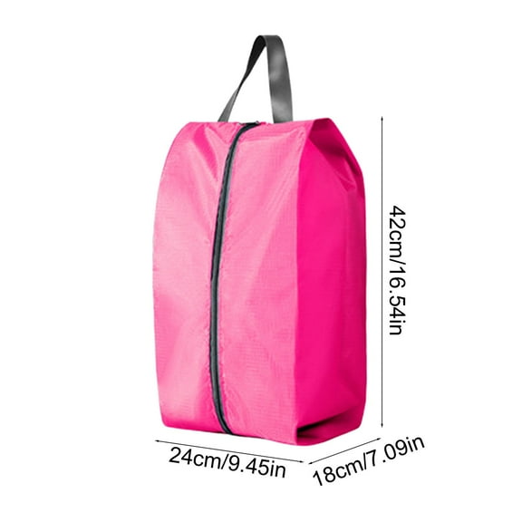 Qiweii Multi Functional Folding Shoe Bags for Travel with Zipper Closure, Waterproof Shoe Storage Bag with Handle, Washable Shoe Organizers