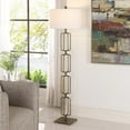 thumbnail image 3 of Uttermost Link Transitional Metal and Fabric Floor Lamp in Brass/Gold, 3 of 7