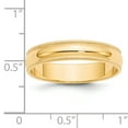 thumbnail image 5 of Primal Gold 14 Karat Yellow Gold 5mm Milgrain Half-Round Wedding Band, 5 of 7