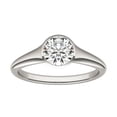 thumbnail image 2 of Women's Solitaire Bezel Set Engagament Ring 1.9 Ct Diamond 14K White Gold Over, 2 of 2