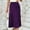 Purple Skirts for Women, variant on Summer Clearance Sales kttectoa Lightweight Hang Down A-Line Skirts Womens Skirts Solid Skirt Zipper Mid Waist Maxi Skirt for Women Loose Fit Officewear