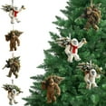 thumbnail image 4 of Christmas Animal Ornament, Myth Meets Holiday Magic, Funny Sasquatch Christmas Decor for Tree, Lifelike Wildlifes Collect, Forest Animal Lovers Gift, 4 of 6