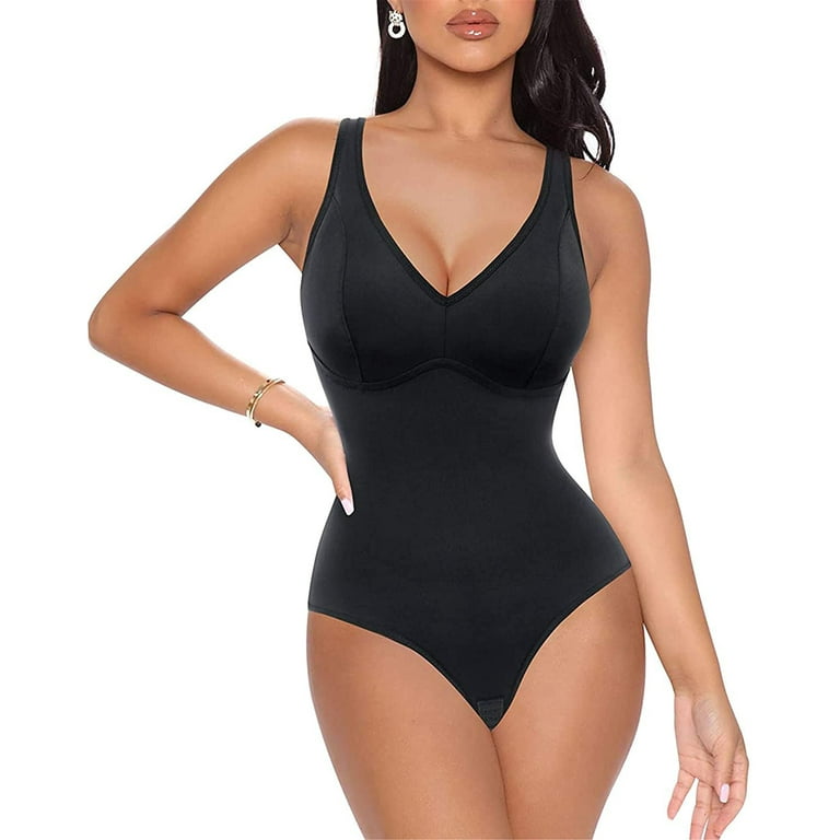 Summer thin all-in-one body shaping jumpsuit with breast pads, tummy control,  belly control and