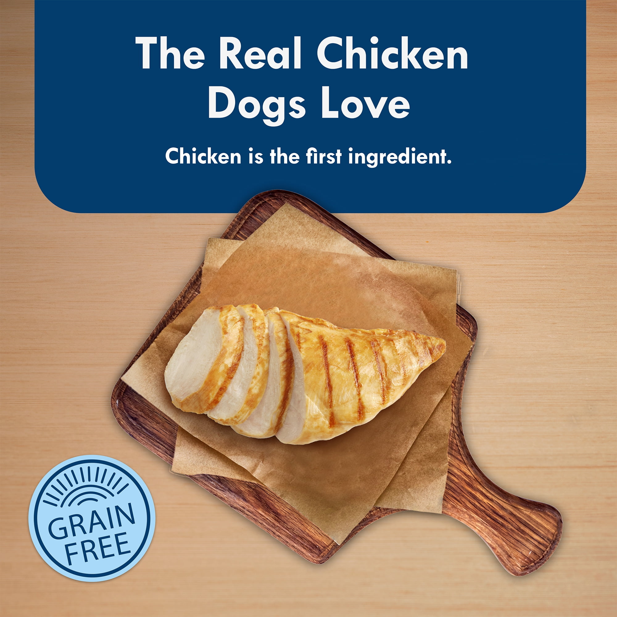 (6 pack) Blue Buffalo Delights Small Breed Roasted Chicken Flavor in Hearty Gravy Wet Dog Food for Adult Dogs, Grain-Free, 3.5 oz. Cup
