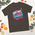 thumbnail image 2 of Retro Cassette Tape Pencil 70s 80s 90s Music Mixtape Graphic classic tee (Dark Chocolate, M), 2 of 4