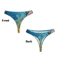 thumbnail image 3 of Balery Abstract Night Sky Tree Tangas de Algodón para Mujer con Estampado – Ropa Interior Sexy, Transpirable, G-string-Large, 3 of 6
