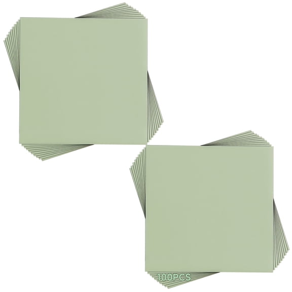 100 Pcs Sage Green Disposable Paper Placemats, Square Design, Quality, Ideal for Weddings, Parties, and Events, 6.5 x 6.5 in（16.5 x 16.5 cm）