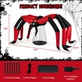 thumbnail image 3 of Costway 5 FT Halloween Inflatable Spider with Red Tunnel Light Eyes Ground Stakes for Lawn, 3 of 10