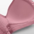 thumbnail image 6 of Ashirexll Wireless Bras for Women Seamless Ultra-Thin Lightweight Print Gathering Posture Support Breathable Comfortable Soft Bralettes Pink 38, 6 of 7