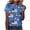 X04-Blue, variant on Womens American Flag Shirts Plus Size Short Sleeve Crewneck Patriotic T-Shirts Vintage USA Flag Floral Graphic Tees 4th of July Summer Vacation Tops Pink 2XL