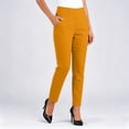 thumbnail image 4 of cocolona Womens Summer Casual Yoga Pants Elastic Waist Straight Wide Leg Workout Gym Pants with Pockets, 4 of 5