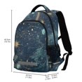 thumbnail image 2 of FORMRS Kids School Backpack Elementary Student Unisex Travel Bookbag with Reflective Stripes, Dark Star Map, 2 of 7