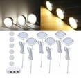thumbnail image 7 of LED Under Cabinet Puck Lights 6 Lamps Kit with Junction Box for Home Kitchen Counter Lighting 3000K Warm White, 7 of 7