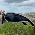 thumbnail image 4 of Oversized bling Rhinestones Sunglasses Women 2024 Luxury Y2K One-Piece Sun Glasses for Lady Punk Eyewear UV400, 4 of 7