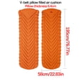 thumbnail image 2 of EQWLJWE Sleeping Pad - Ultralight Inflatable Sleeping Mat, Ultimate for Camping, Backpacking, Hiking - Airpad, Inflating Bag, Carry Bag, Repair Kit - Compact & Lightweight Air Mattress, 2 of 3